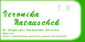 veronika matauschek business card